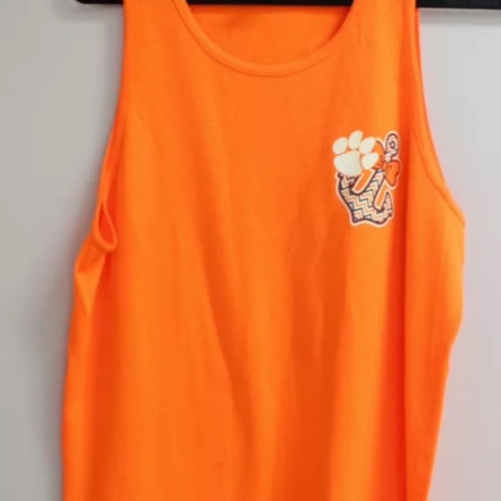 Clemson Anchor Bow Tank Top Size Medium